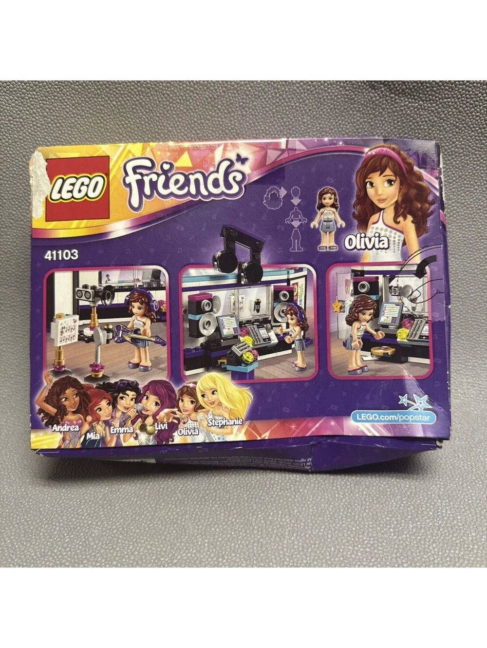 LEGO FRIENDS: Pop Star Recording Studio (41103) Olivia Box Damage 172 Pcs